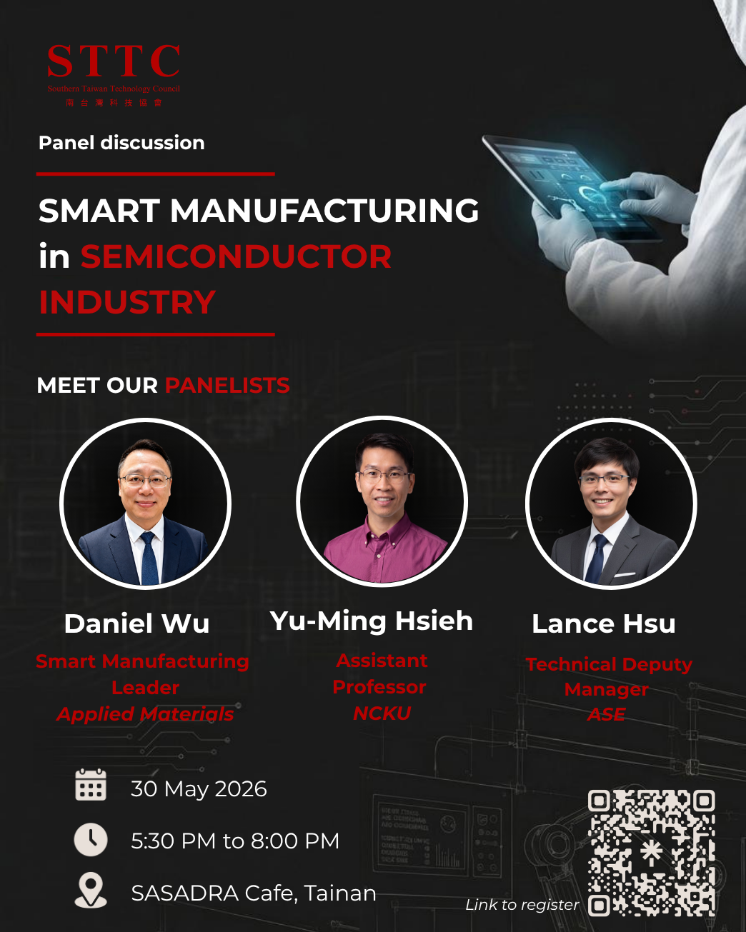 Smart manufacturing in semiconductor industry panel poster